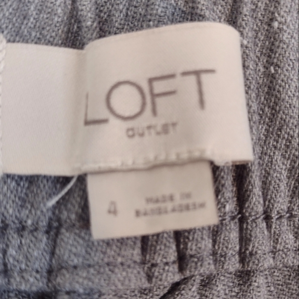 Loft women's grey pants size (4) - Picture 6 of 13